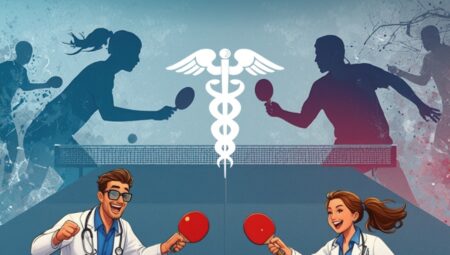 14 Mart Tıp Haftası Sağlık Çalışanları Masa Tenisi Turnuvası