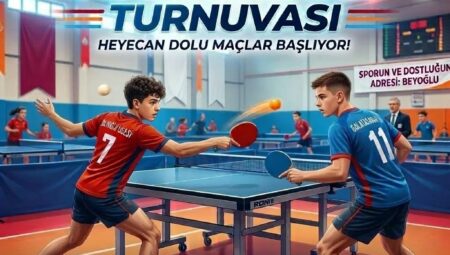 Beyoğlu İlçe Okullar arası Masa Tenisi Turnuvası Yapılacaktır.