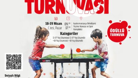 Gaziosmanpaşa Belediyesi 23 Nisan Masa Tenisi Turnuvası Yapılacaktır