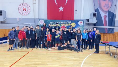 Kutlu Doğum Haftası Masa Tenisi Turnuvası Sonuçları