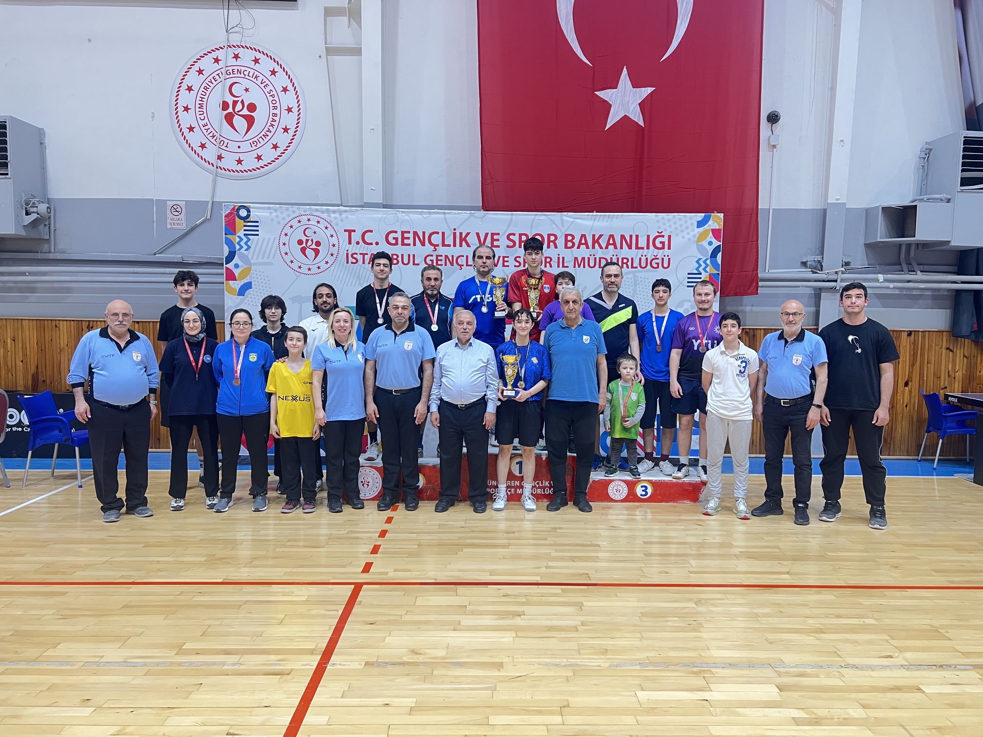 19 mayıs gençlik ve spor bayramı masa tenisi turunuvası sonuçları