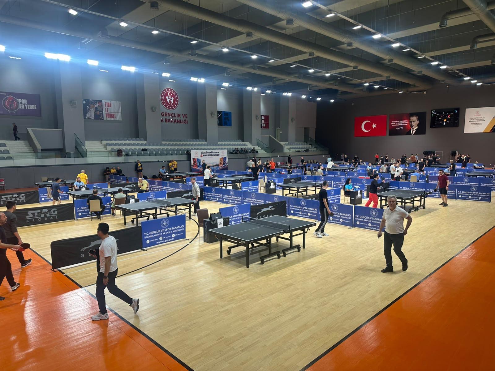 4.kamu spor oyunları masa tenisi turnuvası sonuçları