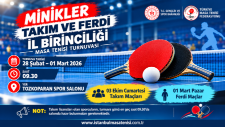 İstanbul Minikler Takım ve Ferdi İl Birinciliği Müsabakaları Yapılacaktır