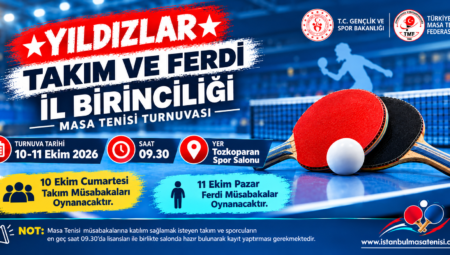 İstanbul Yıldızlar Takım ve Ferdi İl Birinciliği Müsabakaları Yapılacaktır